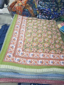 Pink - Green Quilted Quilt