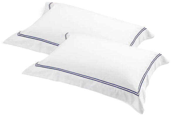 Classique Navy Tailored Pillowcases