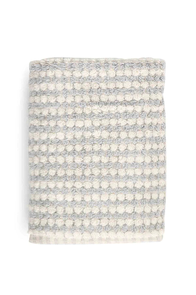 Pompom Turkish Cotton Bath Mat - Pale Grey