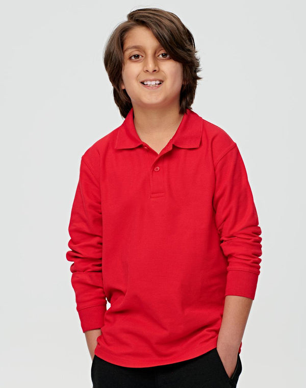 Kids Traditional Polo Tee- Long Sleeve