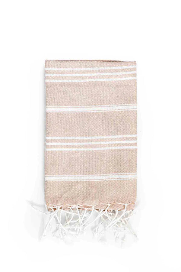 Classic Turkish Cotton Hand Towel - Beige