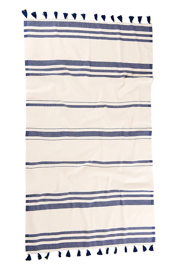 Malta Turkish Towel - Navy