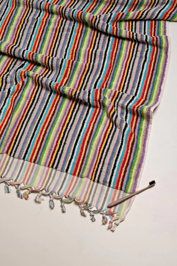 Turkish Cotton Bath Sheet - Vivid Lines