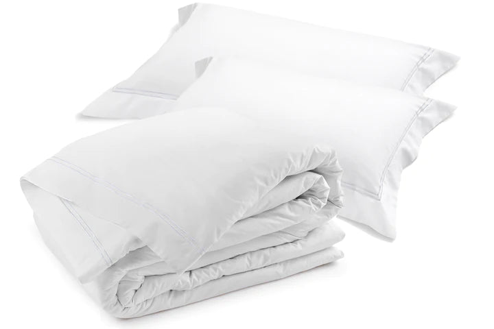 Classique White Tailored Duvet Cover Set