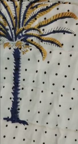 Purple Palmtree Dotted Quilt