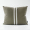 Simpatico Cushion - Khaki/White