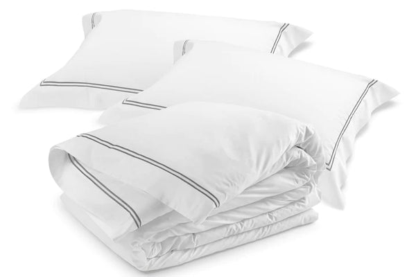 Classique Grey Tailored Duvet Cover Set