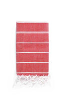 Classic Turkish Cotton Hand Towel - Red