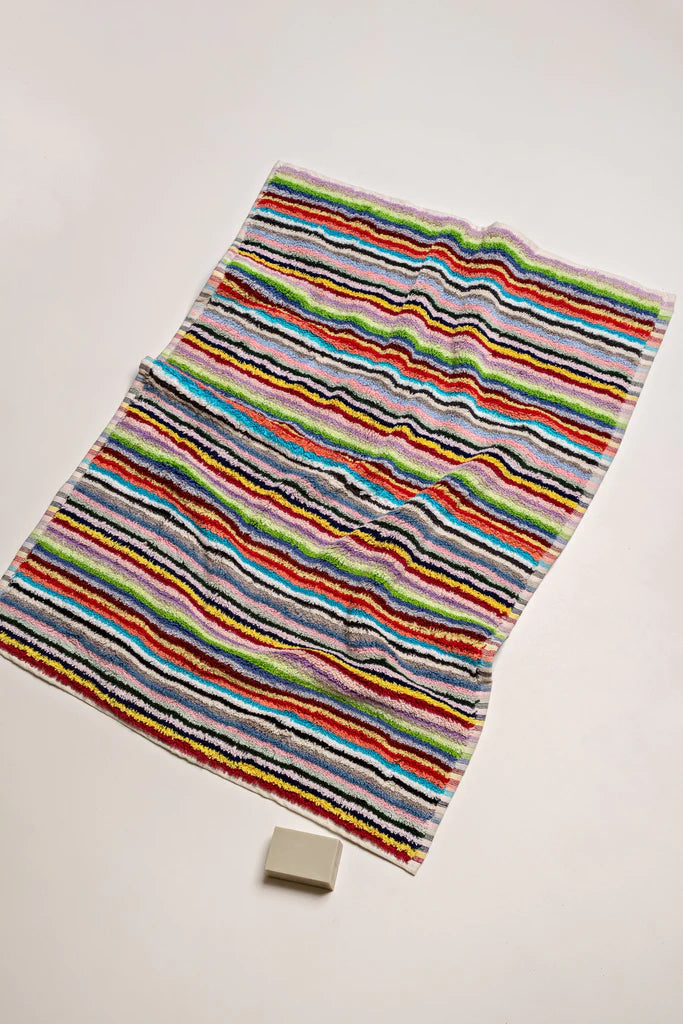 Turkish Cotton Bath Mat - Vivid Lines