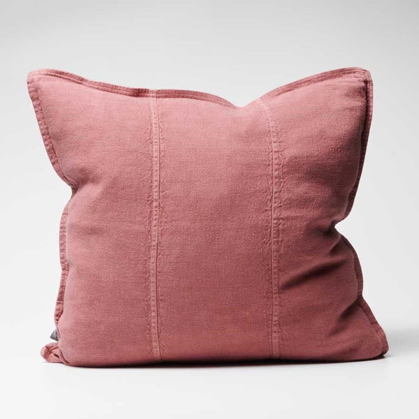 Luca Linen Cushion - Dusty Rose