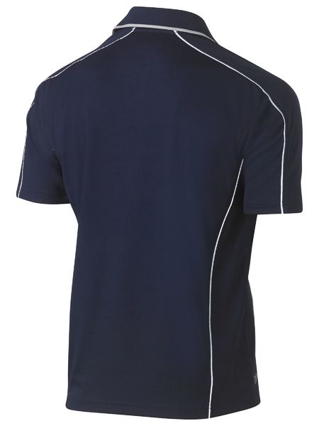 Mens Cool Mesh Polo With Reflective Piping