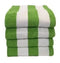 Heavenly Indulgence Wholesale Hotel and Resort Stripe Plush Pool Towel Lime Wholesale