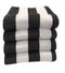 Heavenly Indulgence Hotel and Resort Stripe Plush Pool Towel Charcoal