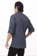 Hartford Single Breasted Cool Vent Chef Jacket Blue