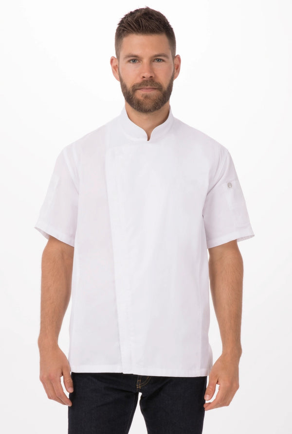 Springfield Single Breasted Cool Vent Chef Jacket White