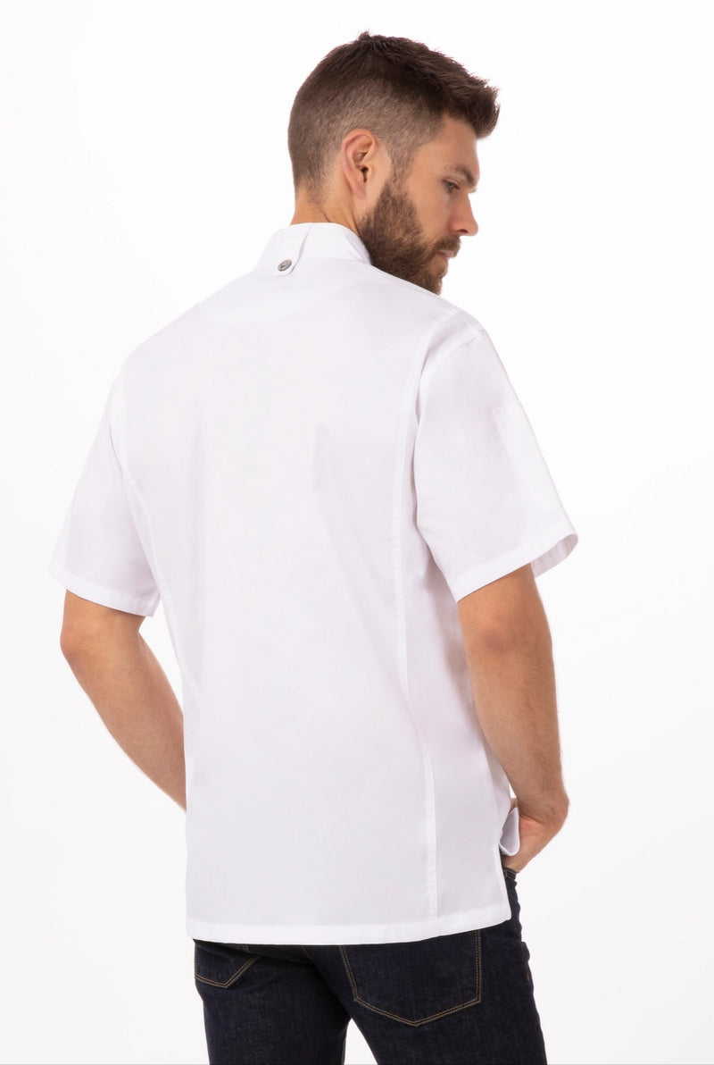 Springfield Single Breasted Cool Vent Chef Jacket White