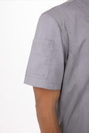 Springfield Single Breasted Cool Vent Chef Jacket Grey