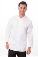 Trieste Executive Single Breasted 100% Cotton Chef Jacket White