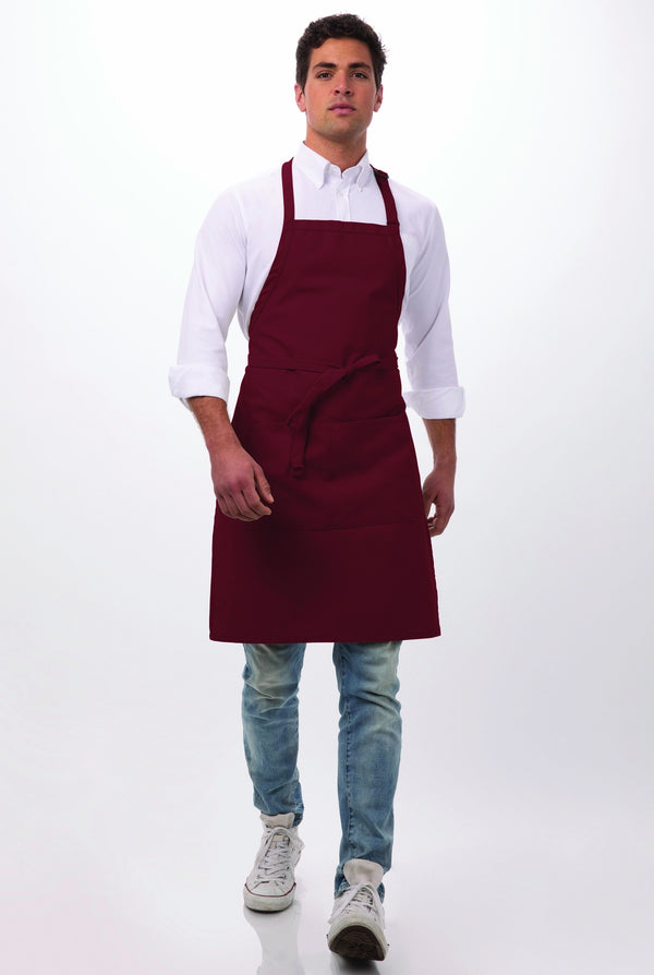 Professionals Classic Bib Apron Merlot