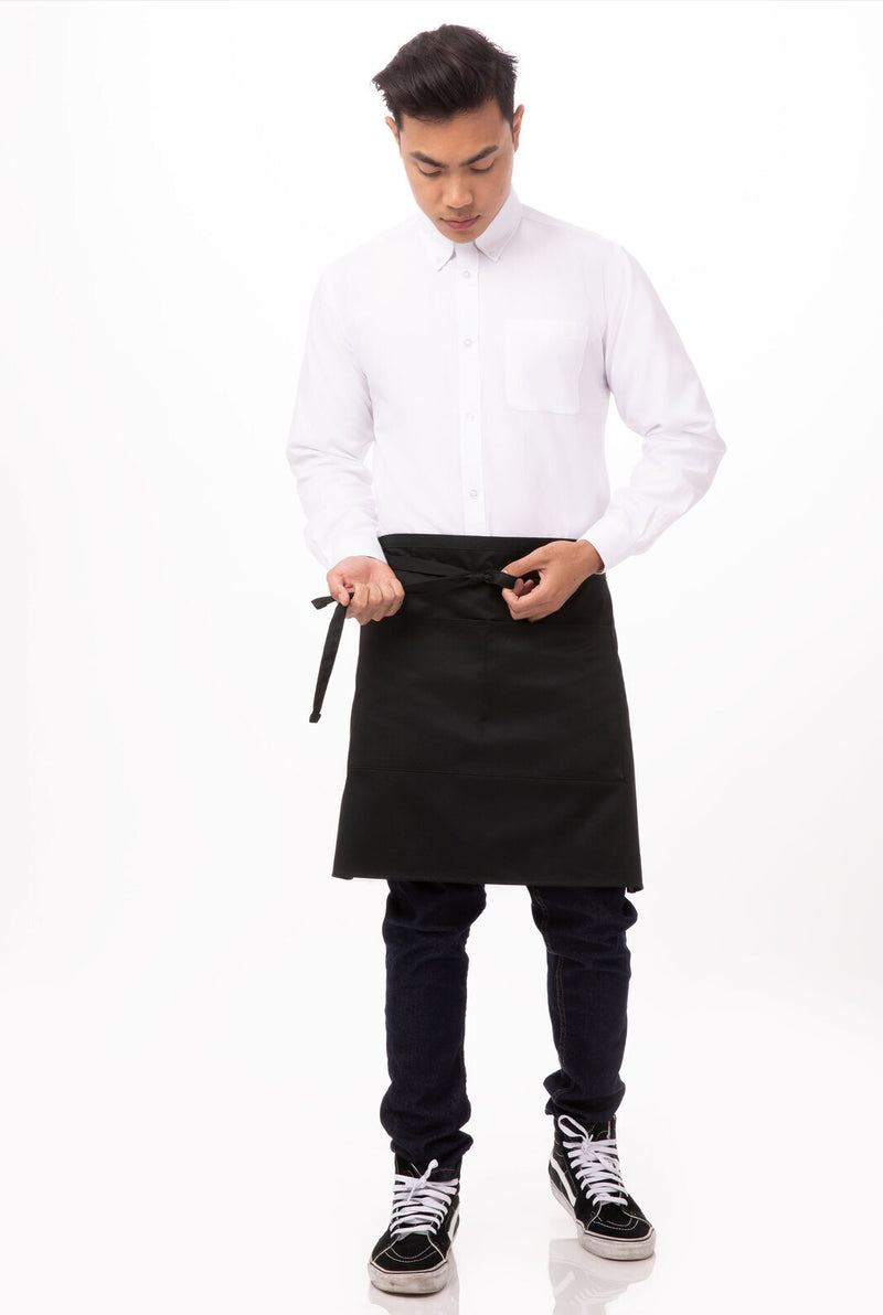 Professionals Classic Half Bistro Apron Black