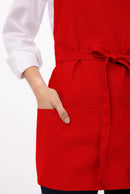 Staple Triple Pocket Apron Red