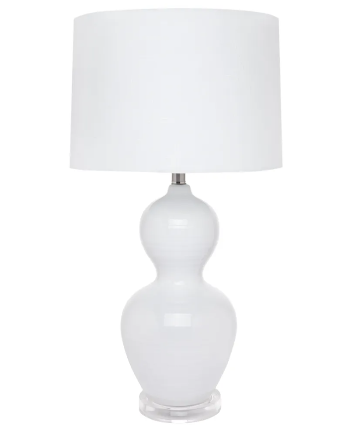 Hamptons Table Lamp White