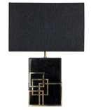 Luxury Roman Marble Black & Gold Table Lamp