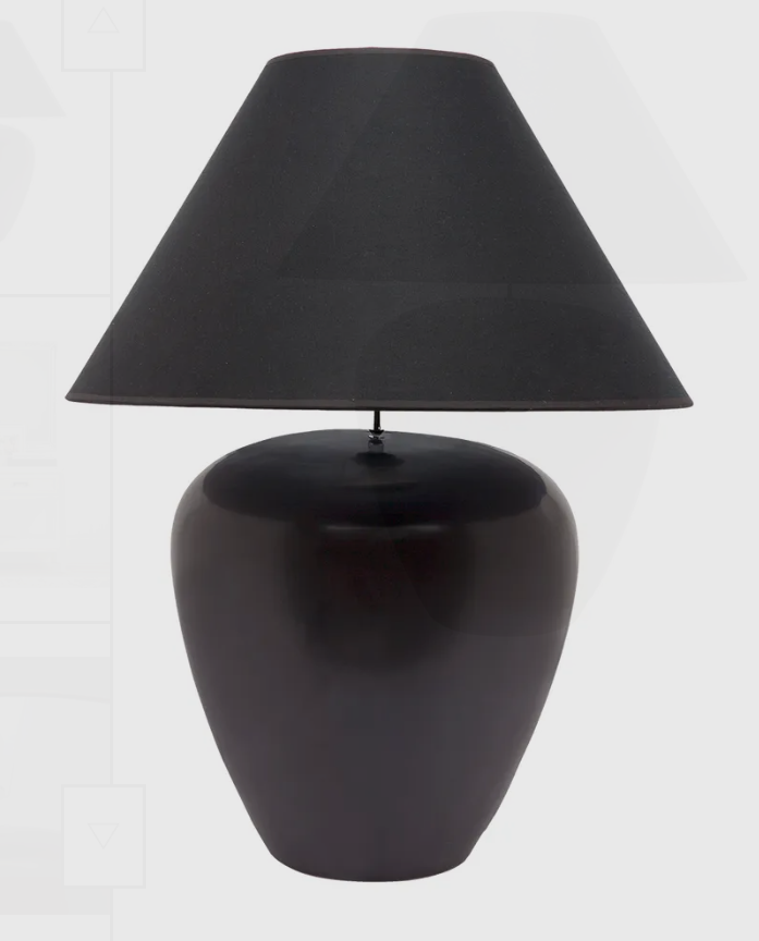 Soho Monochrome Black Table Lamp