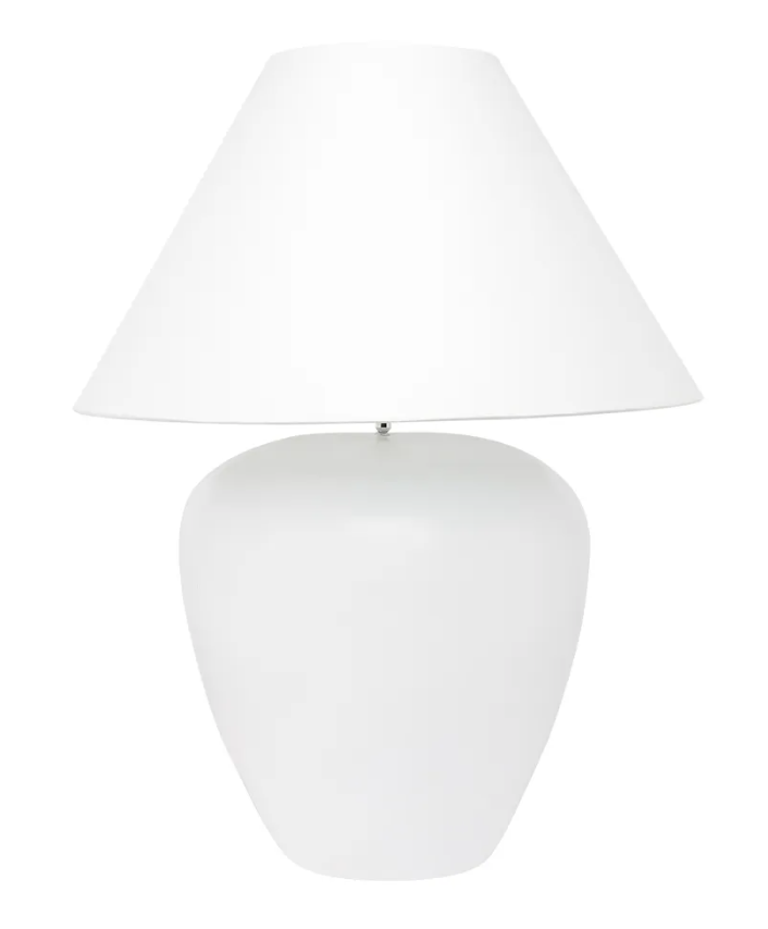 Soho Monochrome White Table Lamp