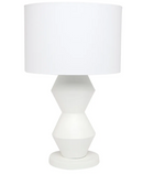 Oasis Resin White Table Lamp