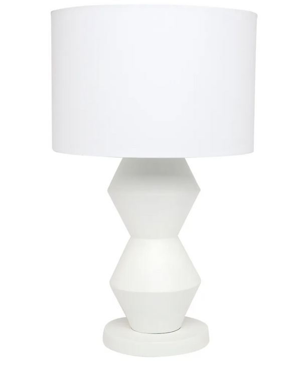 Oasis Resin White Table Lamp