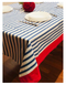 Sorrento Blue White Red Tablecloth