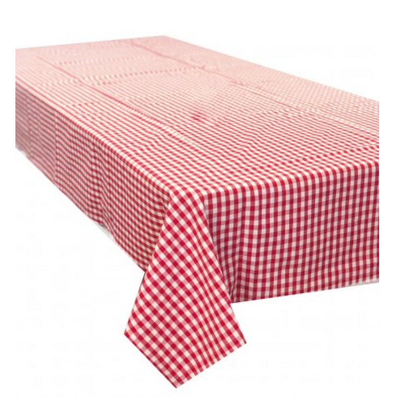 Gingham Check Red Tabelcoth