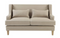 Mykonos 2 Seater Sofa Natural with White Pipping