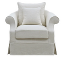 Whitsunday Arm Chair Slip Cover Ivory