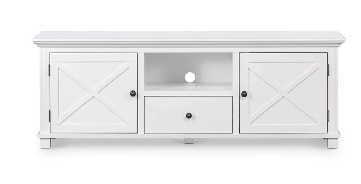 Hamptons White Media Unit