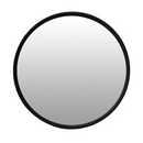 Monaco Black Round Mirror