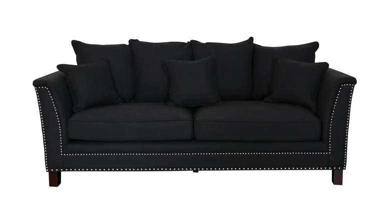 New York 3 Seater Sofa Dark Charcoal
