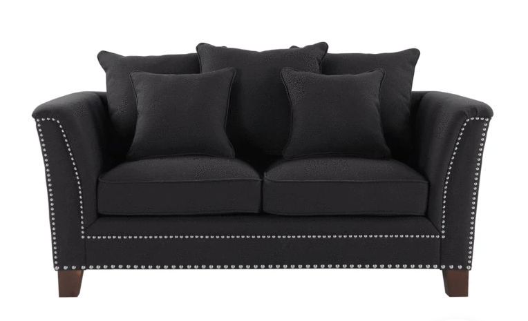 New York 2 Seater Sofa Dark Charcoal