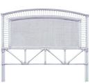 Resort Bamboo and Rattan White Washed Bedhead
