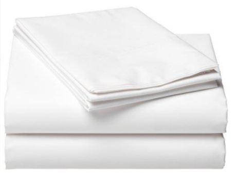 Crisp White Extra Long Top Sheets or Crisp White Pillowcases with Cuff