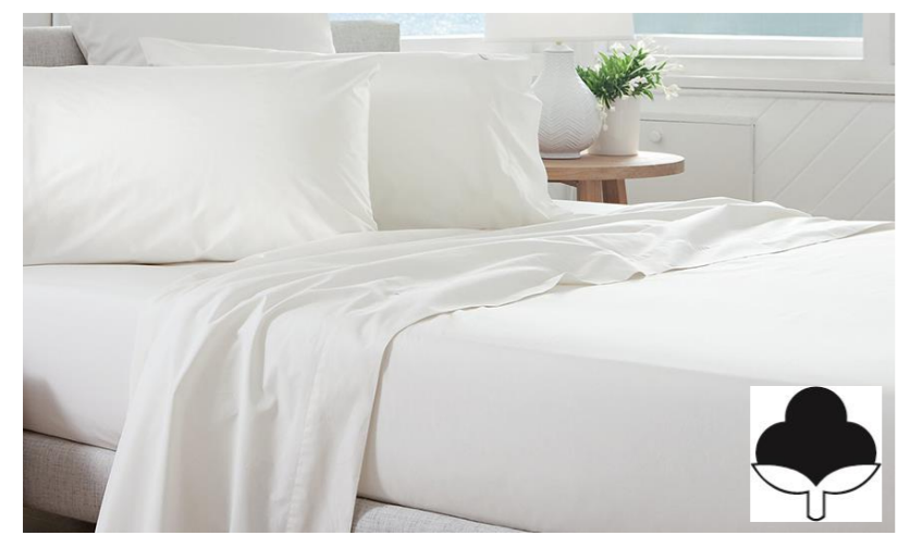 Cotton White Deluxe Sheets or Pillowcases