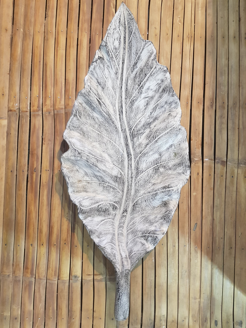 Balinese Coconut Leaf Bowl White 75cm