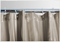 Satin Stripe Shower Curtains with Rings
