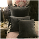 Velvet Cushion Covers with Tassels