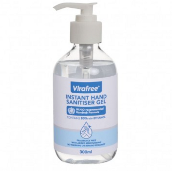 Hand Sanitiser Gel Virafree 300ml