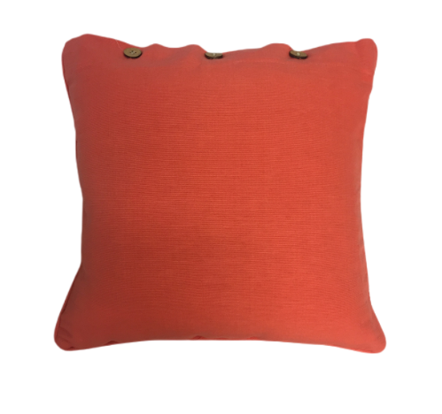 Resort Premium Solid Coral Cushion Cover