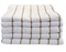 Heavenly Indulgence Hotel and Resort Pinstripe Pool Towel Linen White