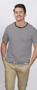 Mens Modern Stripe Tee Stevie