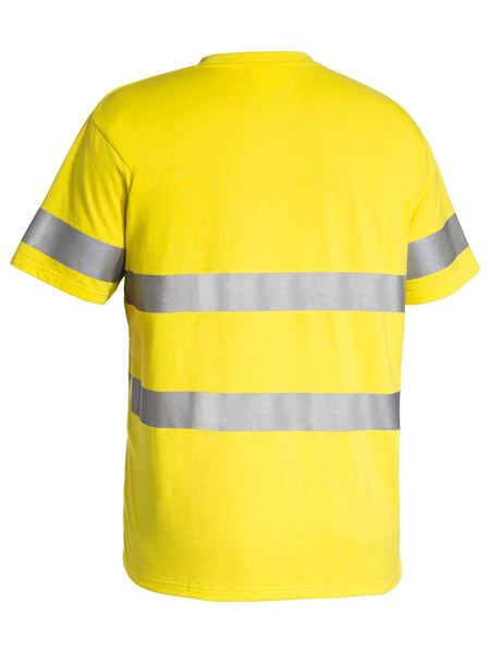 Men's Taped Hi Vis Cotton T-shirt